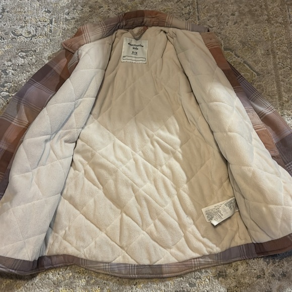 Plaid Abercrombie Kids Girls Jacket - Picture 3 of 6